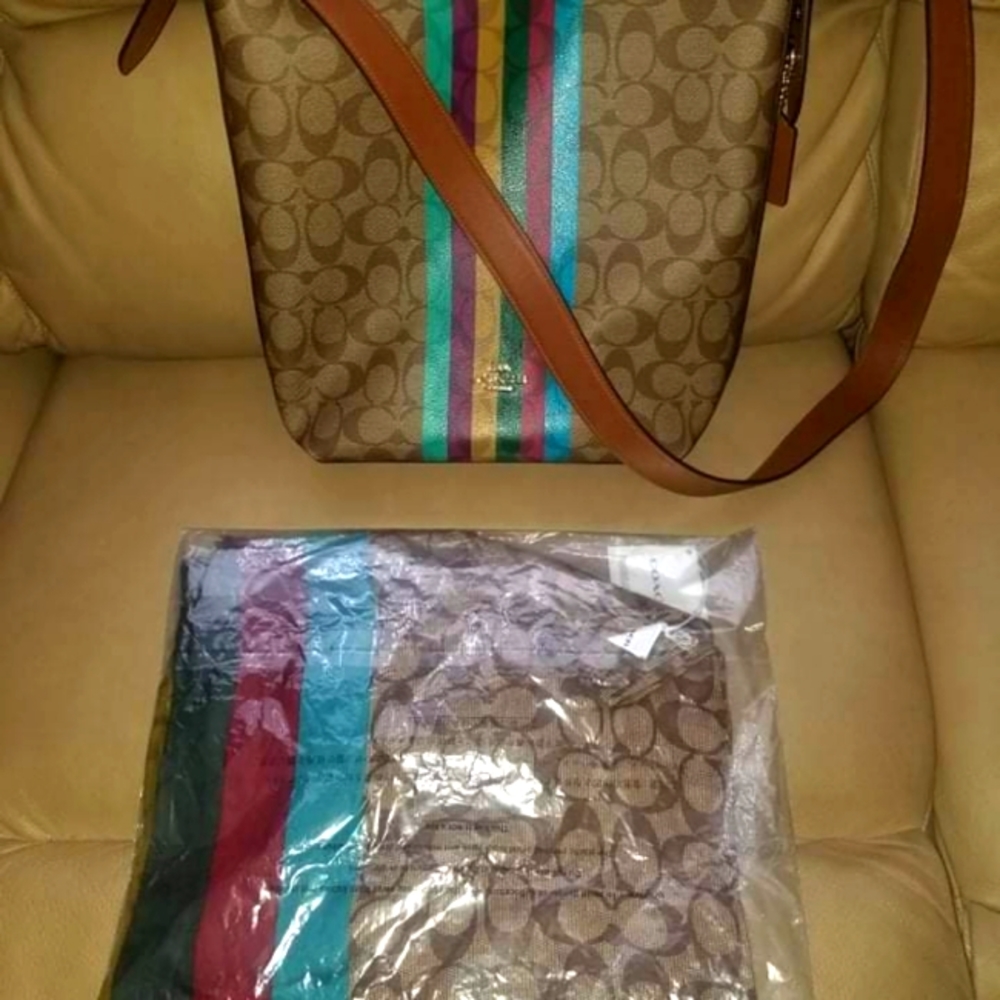 Coach Bag and Matching Scarf